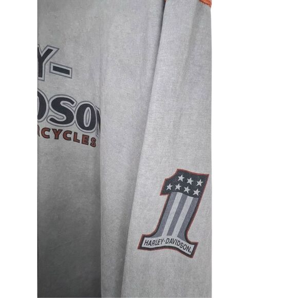 Harley Davidson Vintage Long Sleeve T-Shirt With Eagle Graphic - Picture 2 of 6